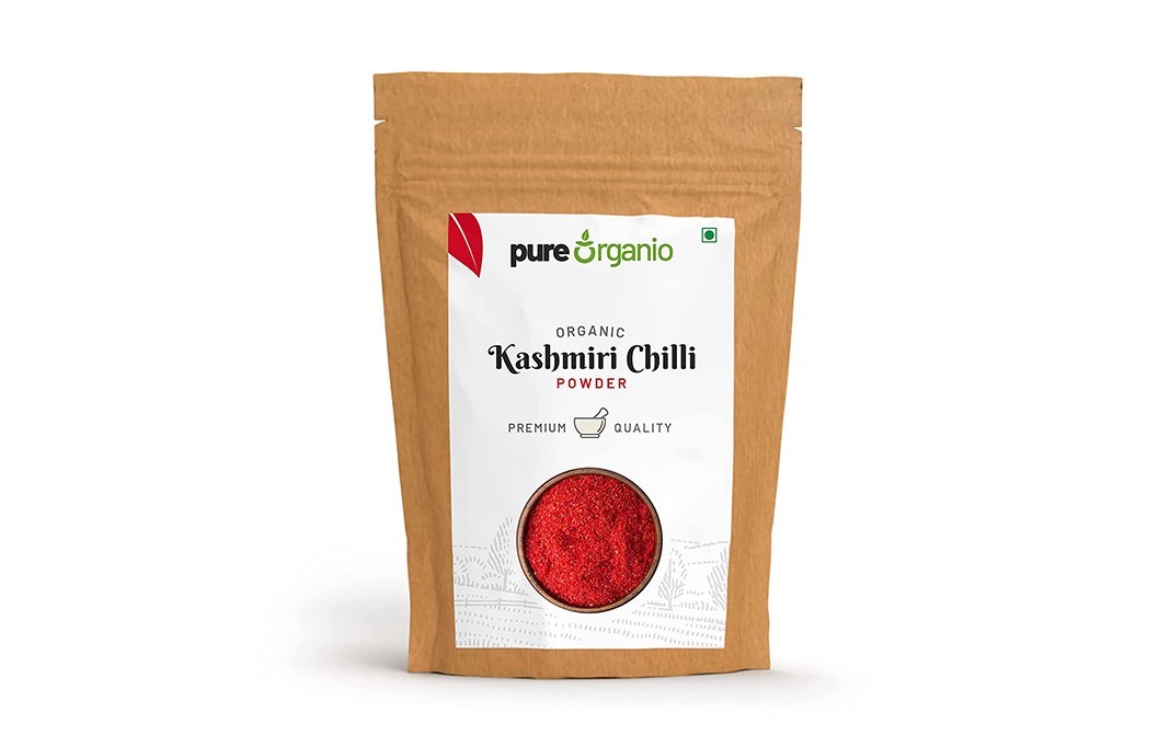 Pure Organio Organic Kashmiri Chilli Powder   Pack  1 kilogram